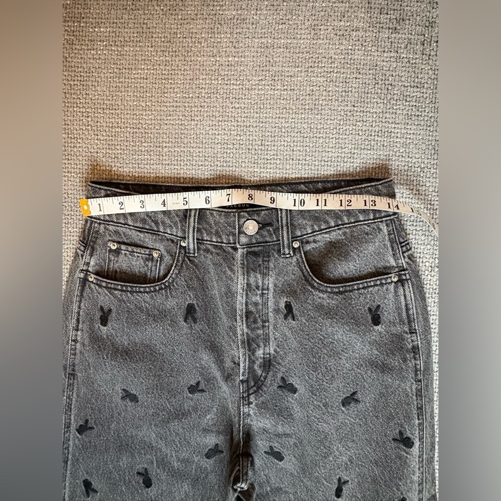 Playboy by Foxen Bunny Print Jeans Women’s Size 26 - Picture 9 of 15